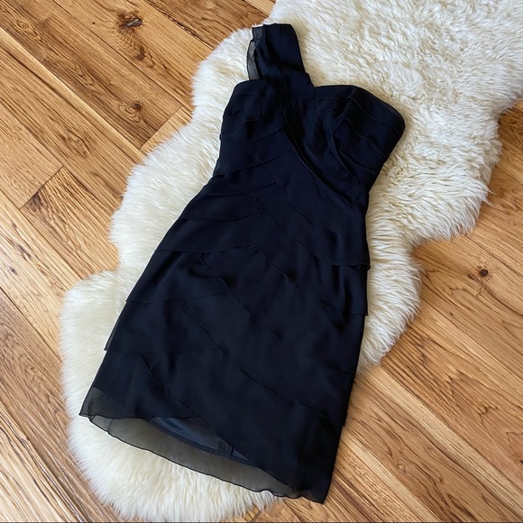 Max and Cleo Tiered One Shoulder Chiffon Dress Lynn - Picture 2 of 10